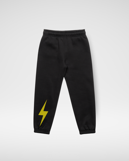 Neon Lightning Spark Toddlers Black Track Pant
