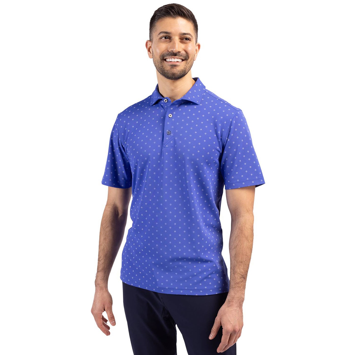 Eco-friendly Men’s Polo with Tile Print
