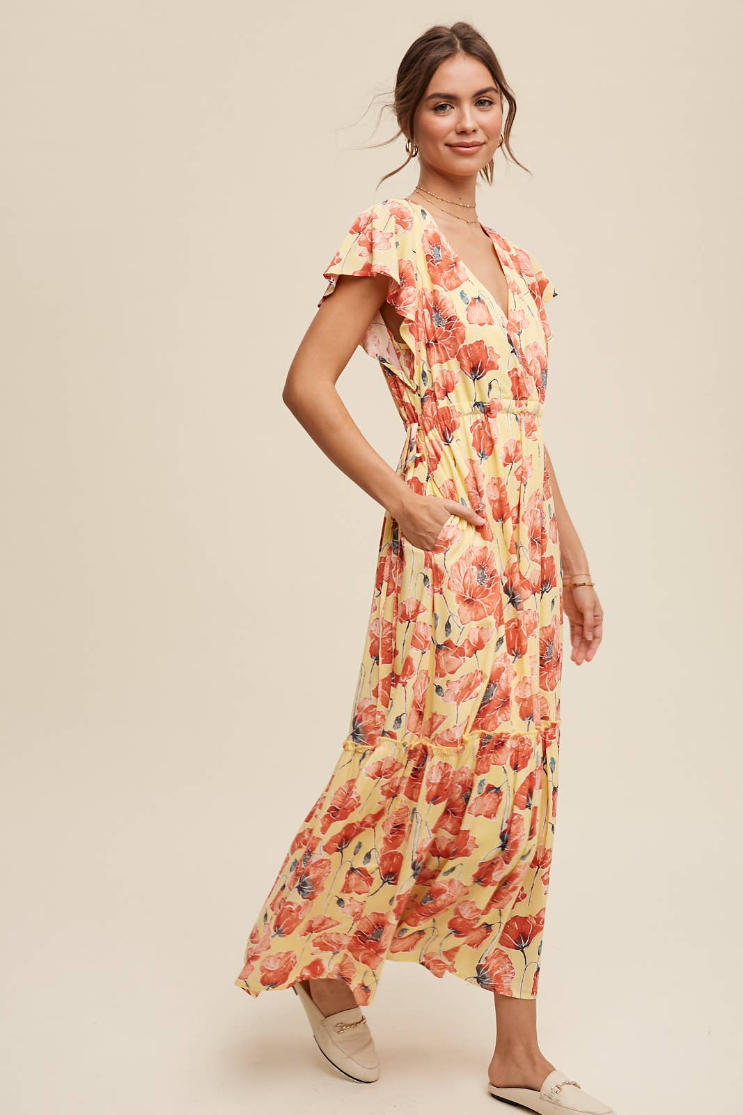 Poppy Floral Tiered Maxi Dress