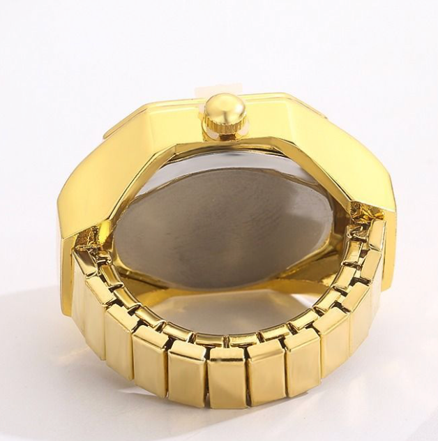 Pascal Watch Ring- Timeless Quartz Stretch Ring with Gift Box 