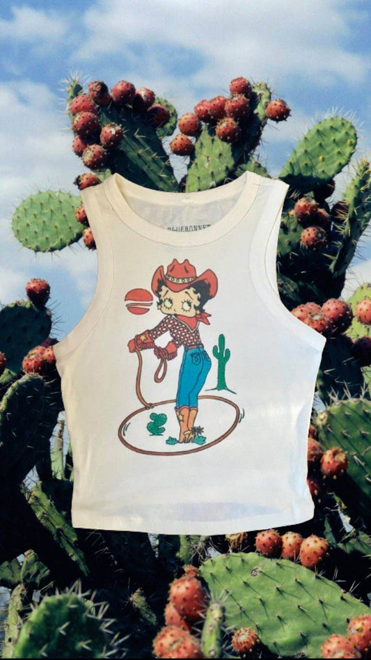 Cowgirl Betty Crop Tank - SAUVAGE ZSA™