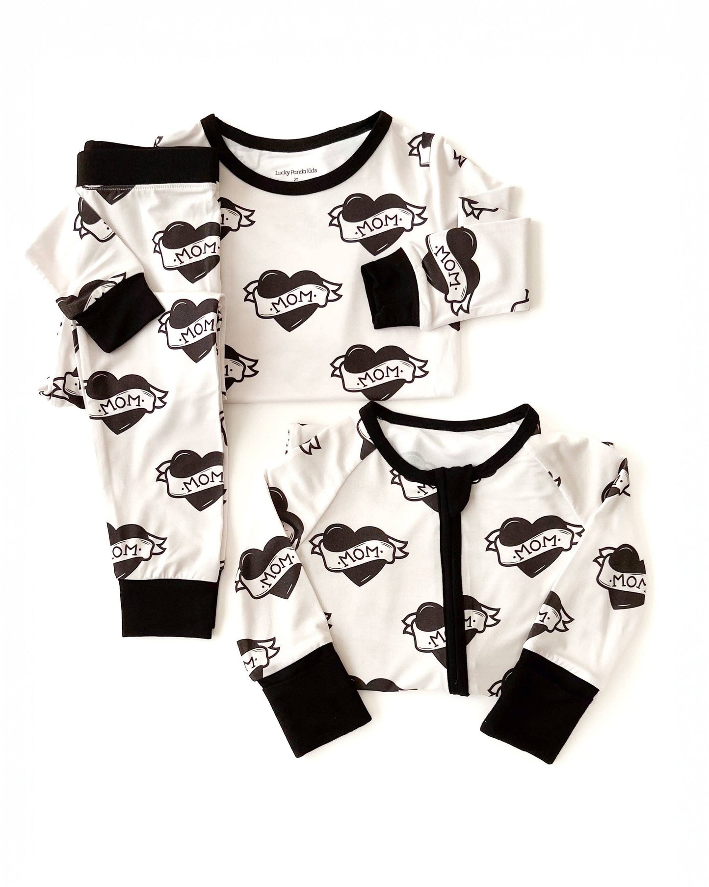 Bamboo Pajamas - Girls & Boys Pajamas & Lounge Set - Mom Tattoo