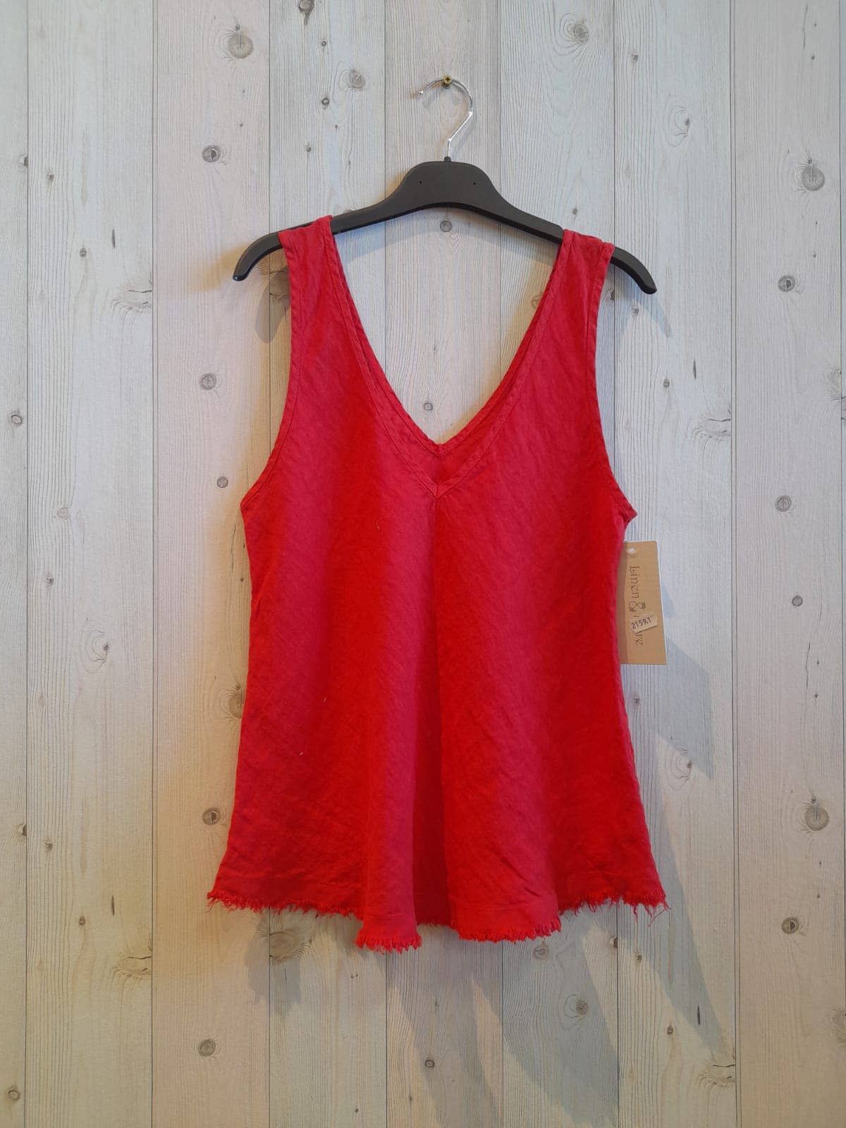Italian Linen Sleeveless Blouse