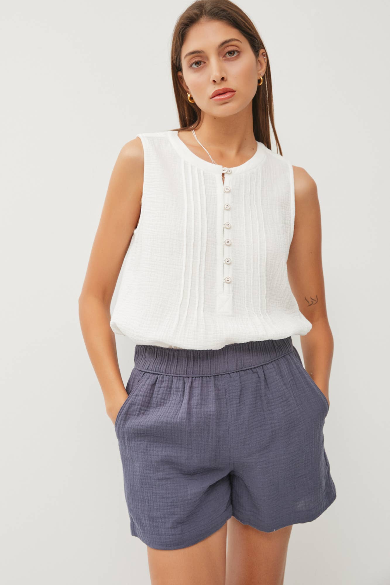 100% Cotton Pull On Shorts