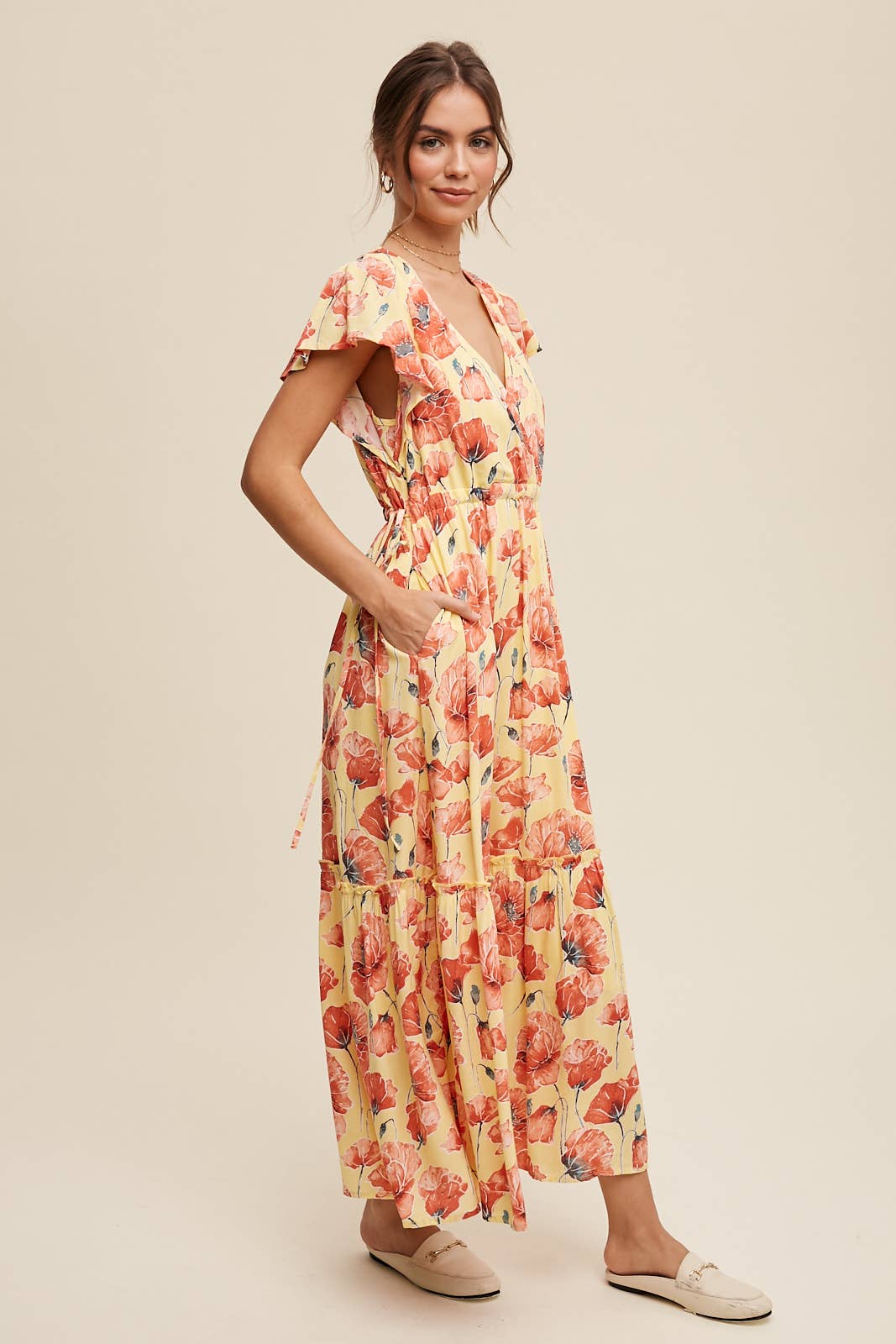 Poppy Floral Tiered Maxi Dress