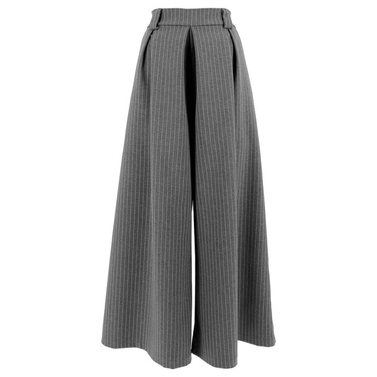 Wide Leg Pinstripe Pants