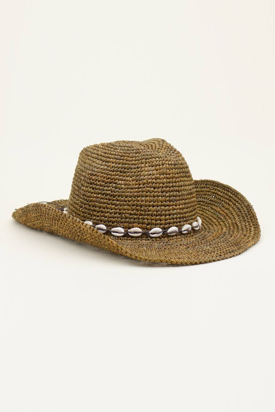 Packable Cowboy Hat - Raffia Western Rancher with Wire Brim for Shaping