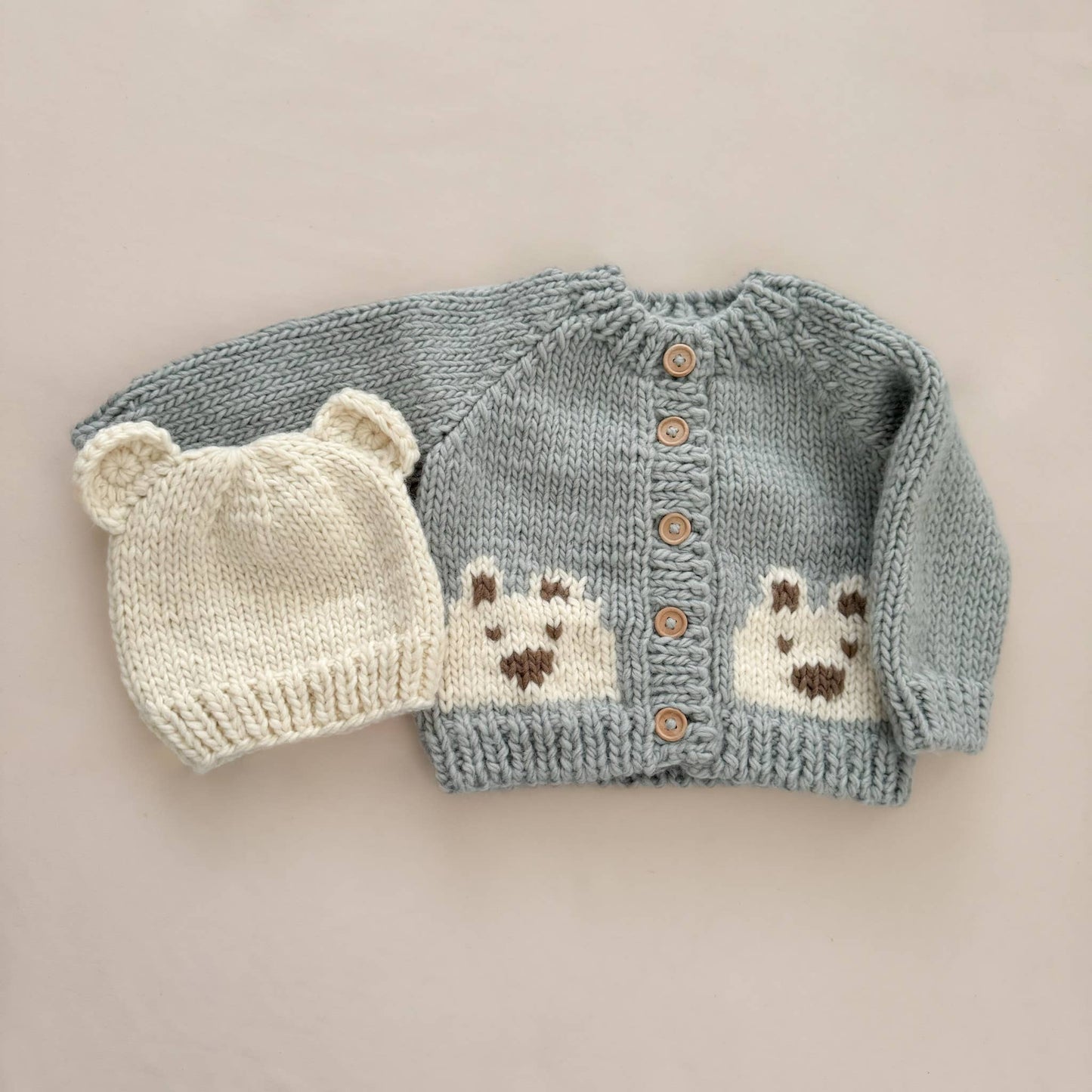 Knitted Toddler Bear Hat