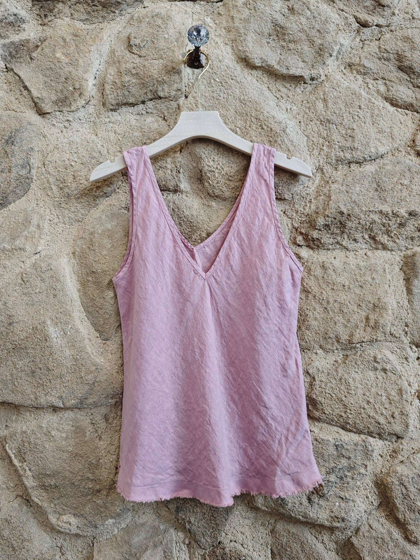 Italian Linen Sleeveless Blouse