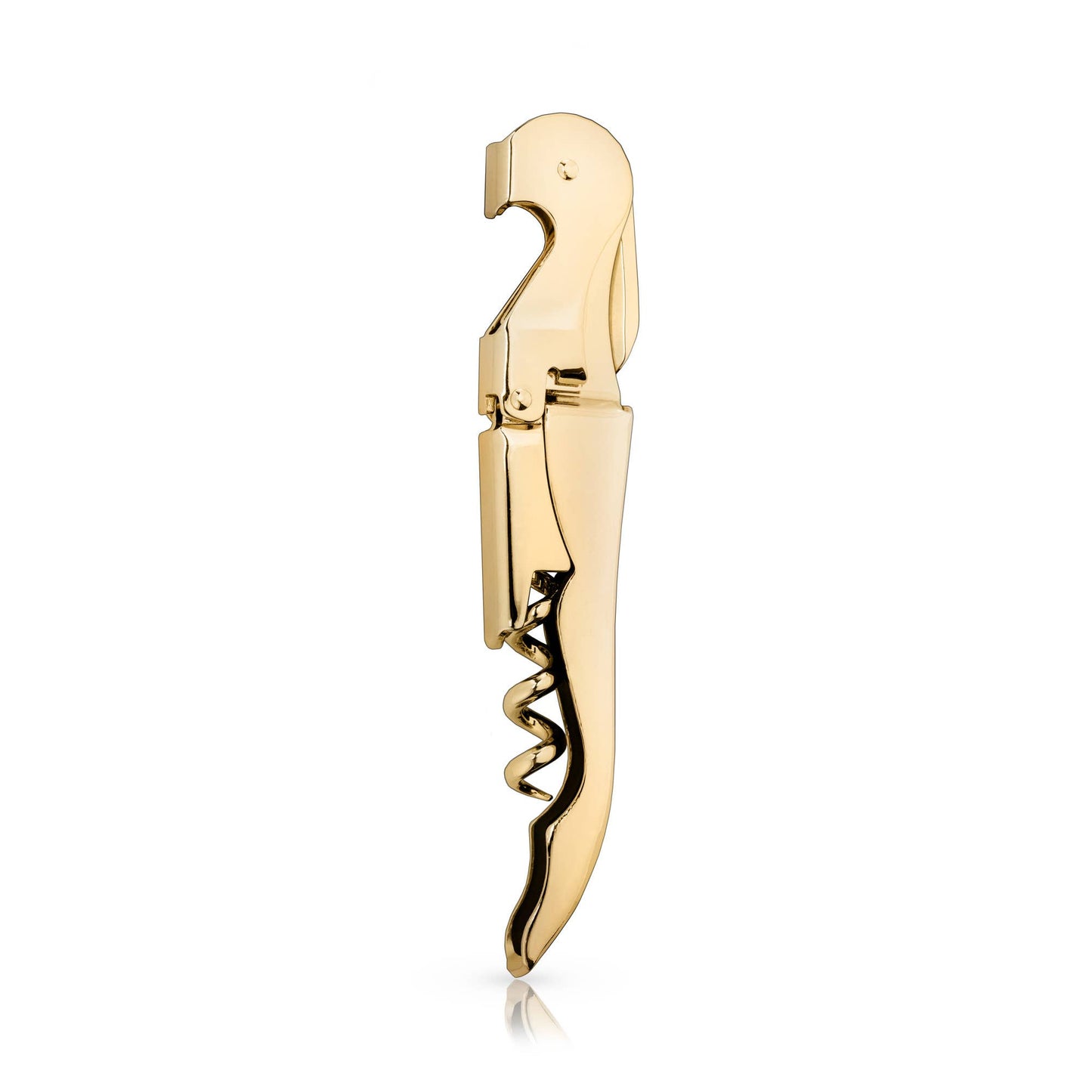 Viski Belmont™ Gold Plated Double Hinged Corkscrew