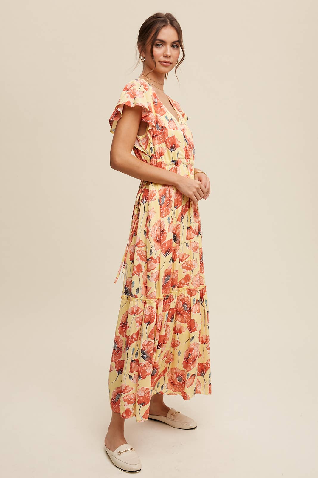 Poppy Floral Tiered Maxi Dress
