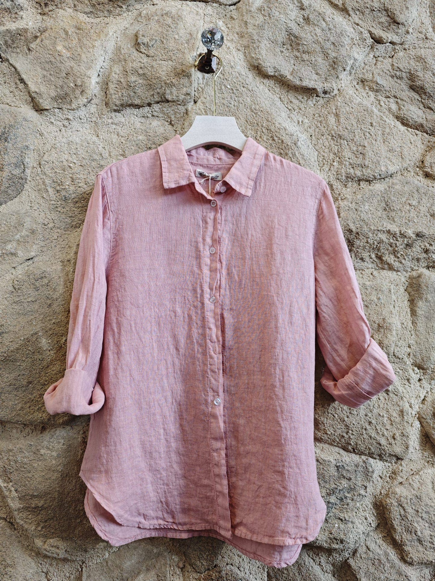 100% Linen Button Down Blouse