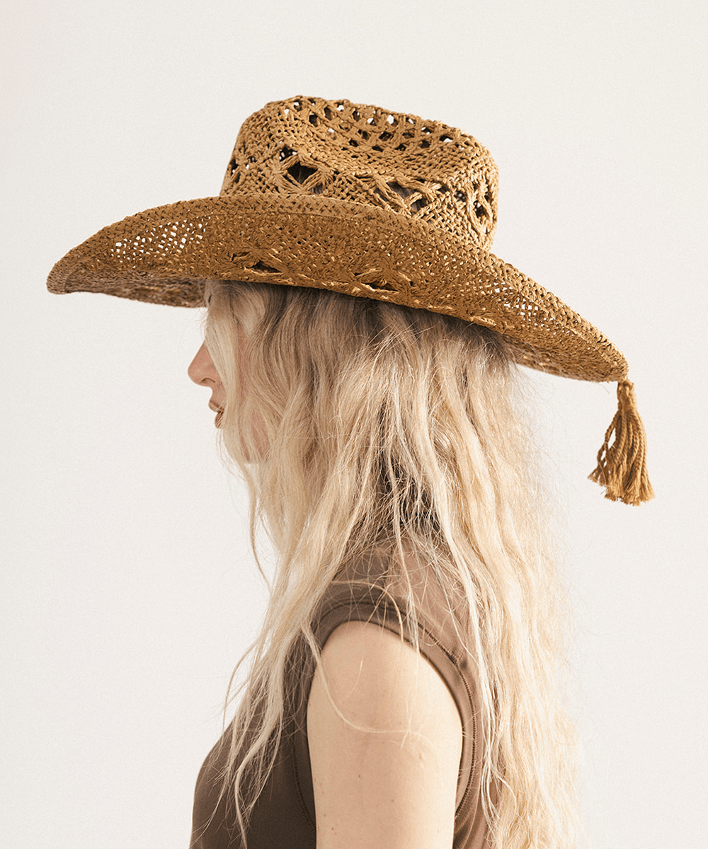 Remy Vented Straw Cowboy Hat by GiGi Pip
