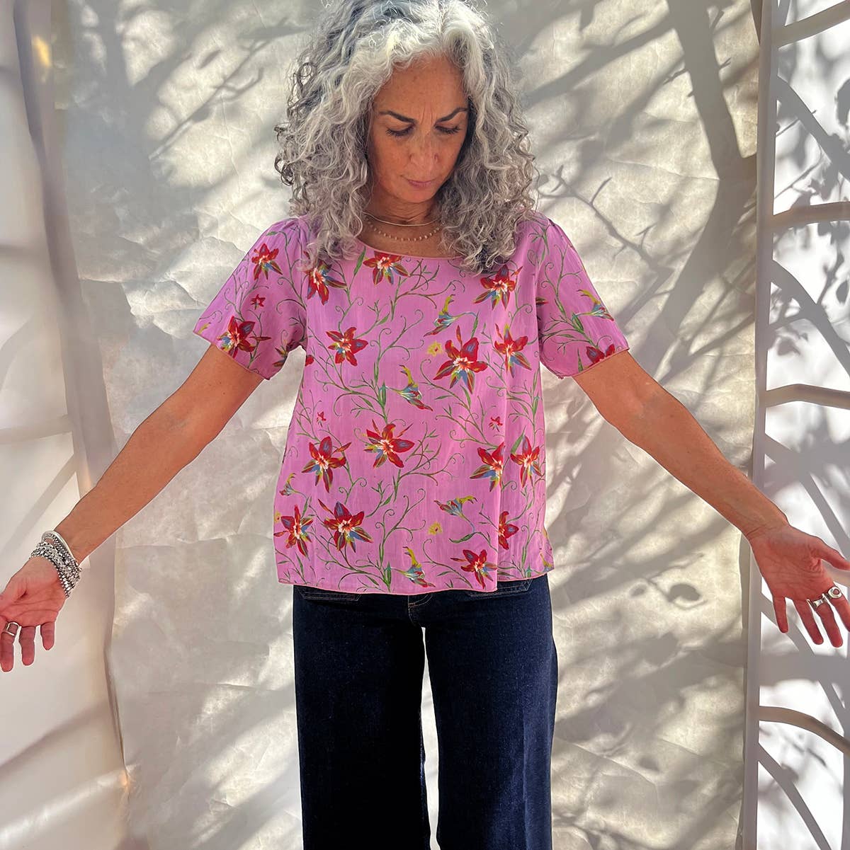 Twilly Blouse Petals Pink