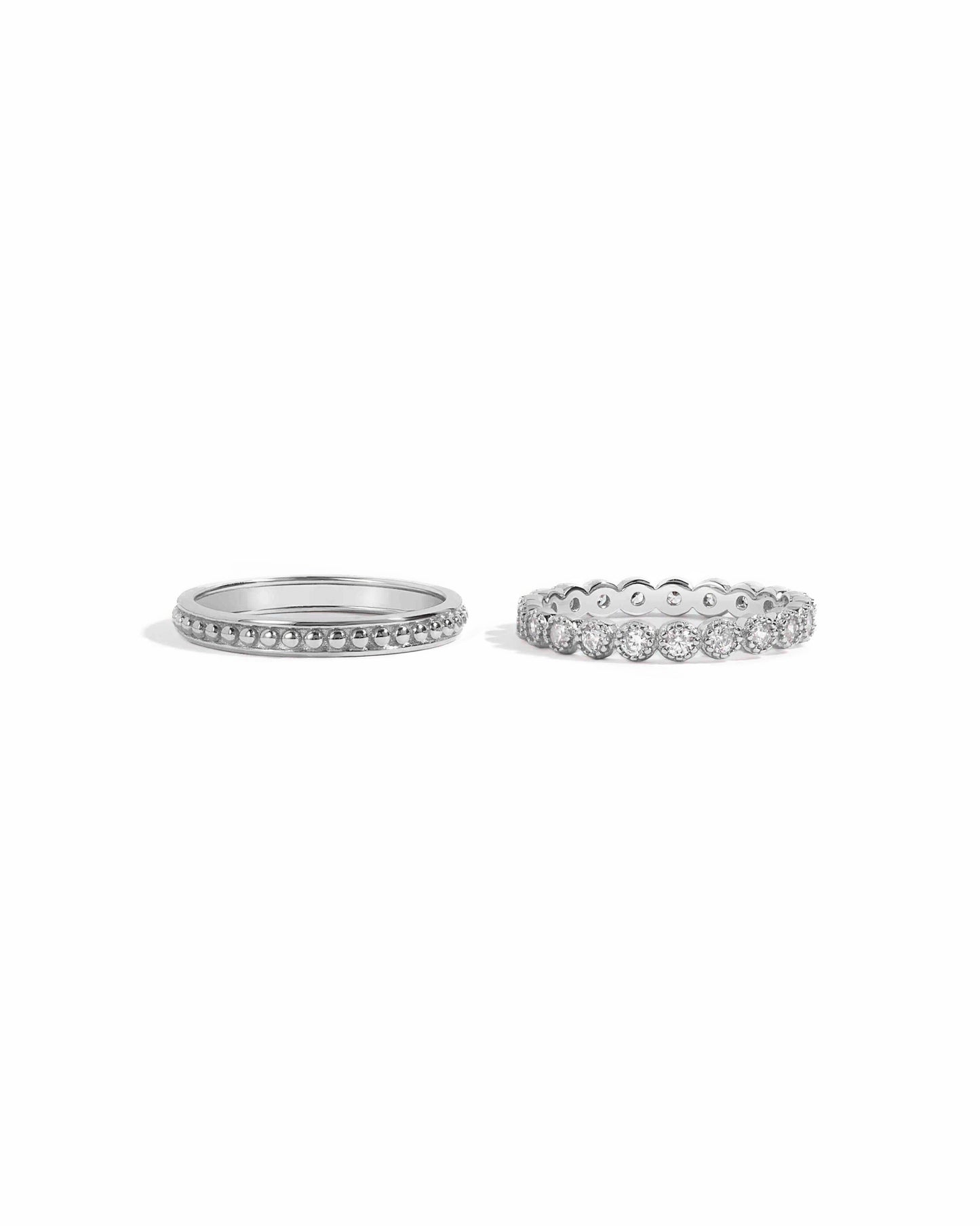 Stacking Sterling Silver Ring Set