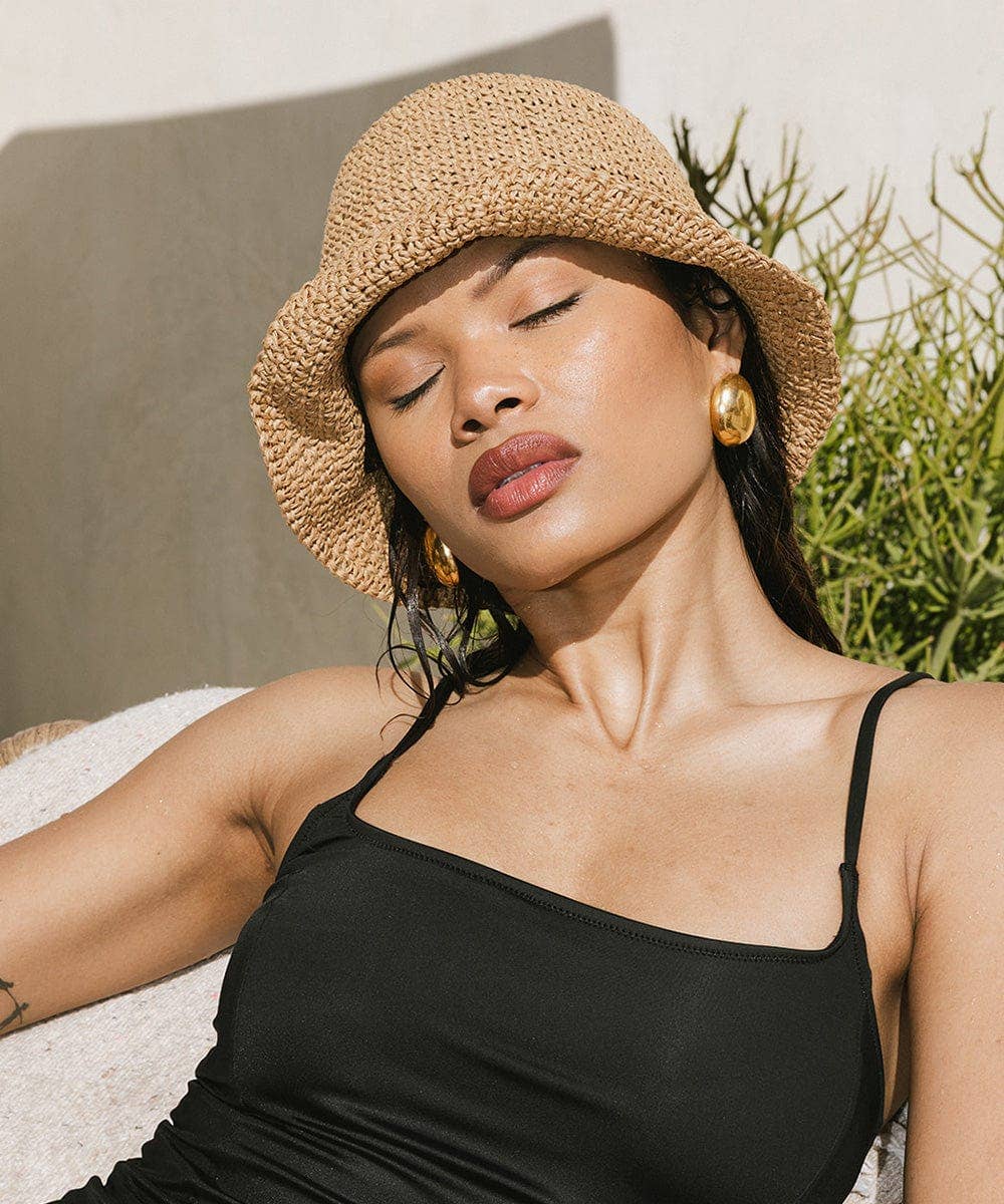 GiGi Pip Sal Crochet Packable Bucket Hat