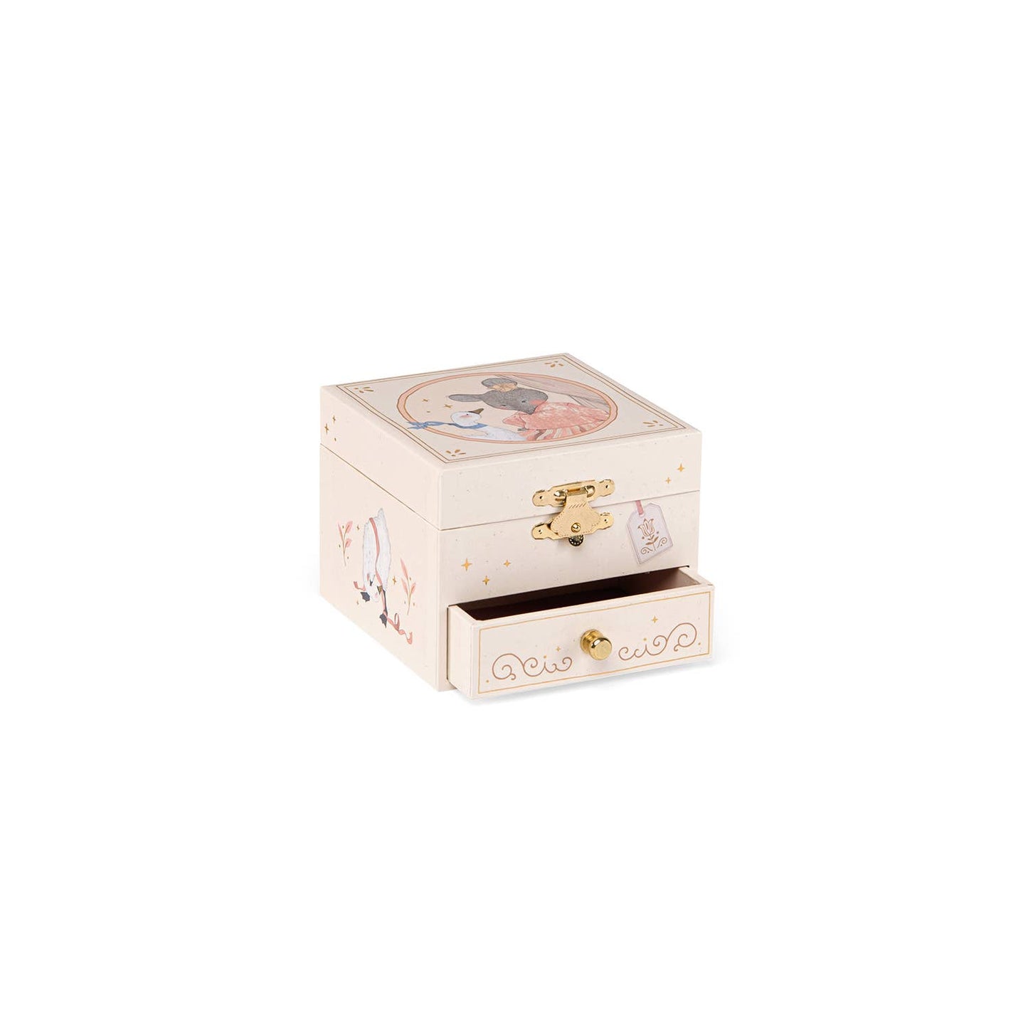 Musical Jewelry Box with Petite Dancing Mouse
