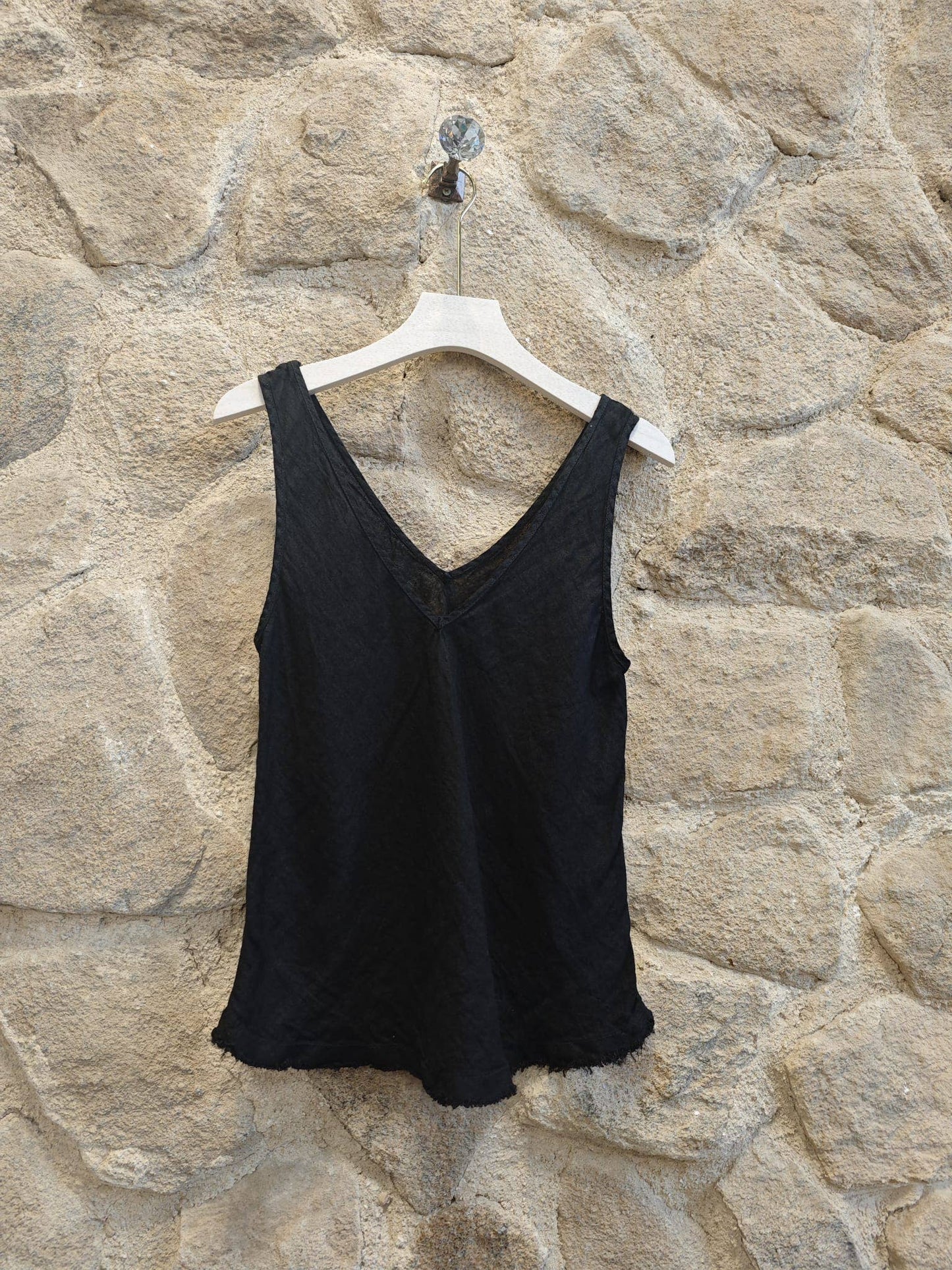 Italian Linen Sleeveless Blouse