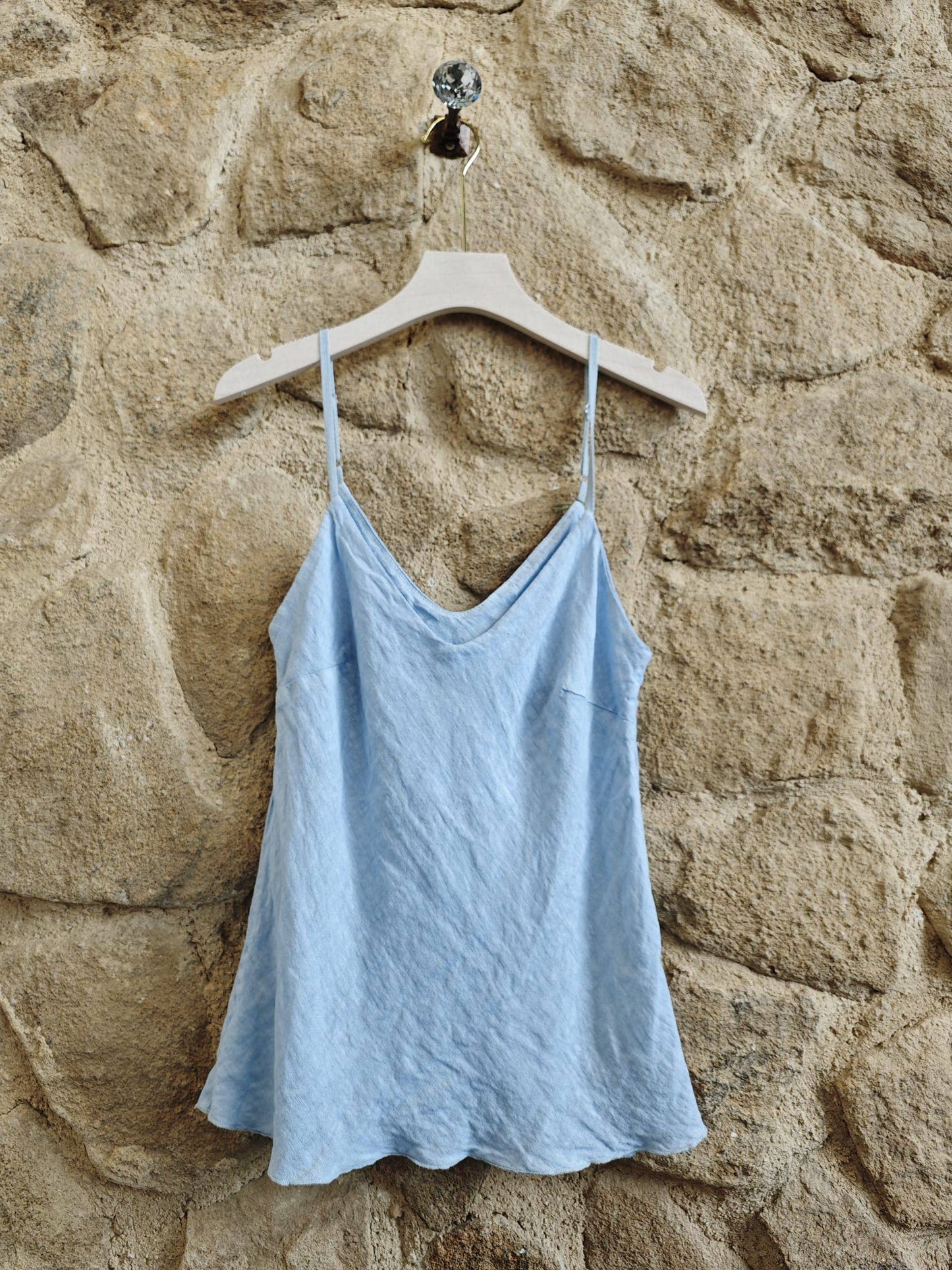Strapless Linen Tanktop Blouse