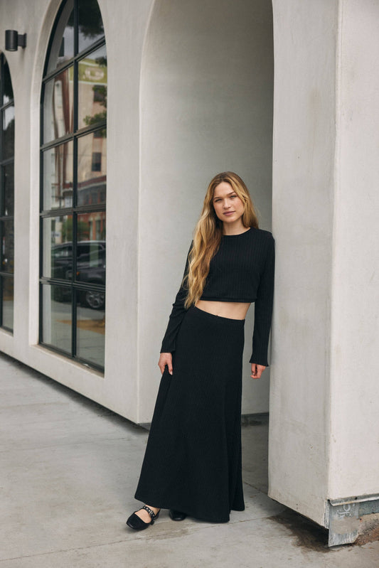 Soft Knit Maxi Skirt