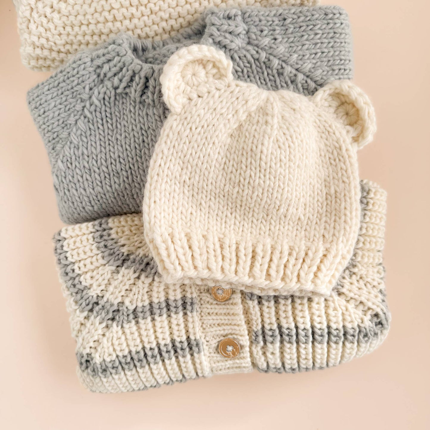 Knitted Toddler Bear Hat