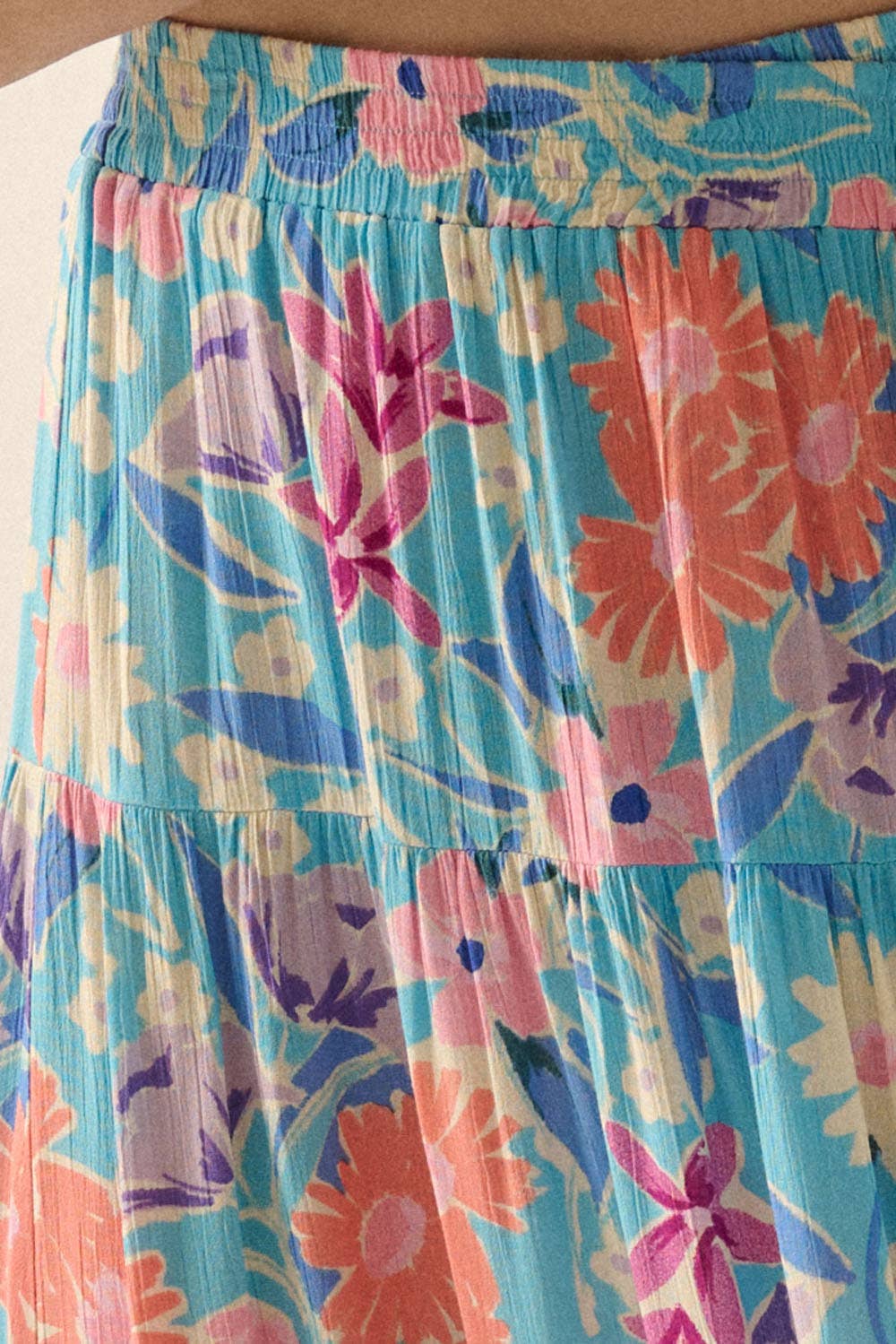 Summer Floral Maxi Skirt
