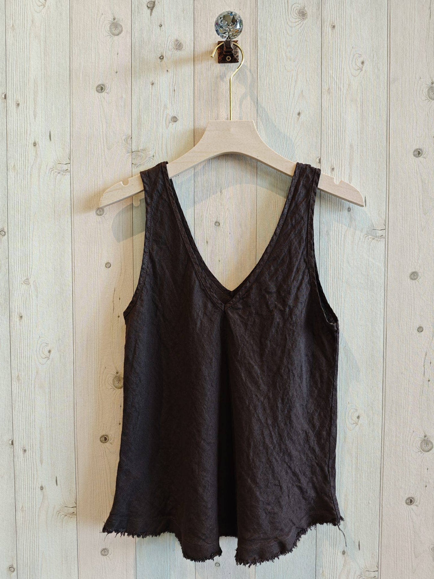Italian Linen Sleeveless Blouse