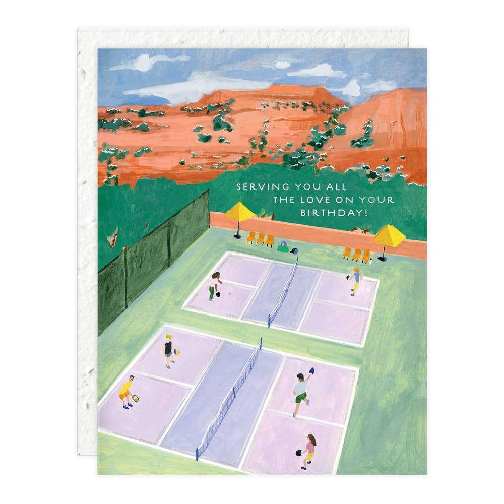 Pickleball - Ecofriendly Birthday Card