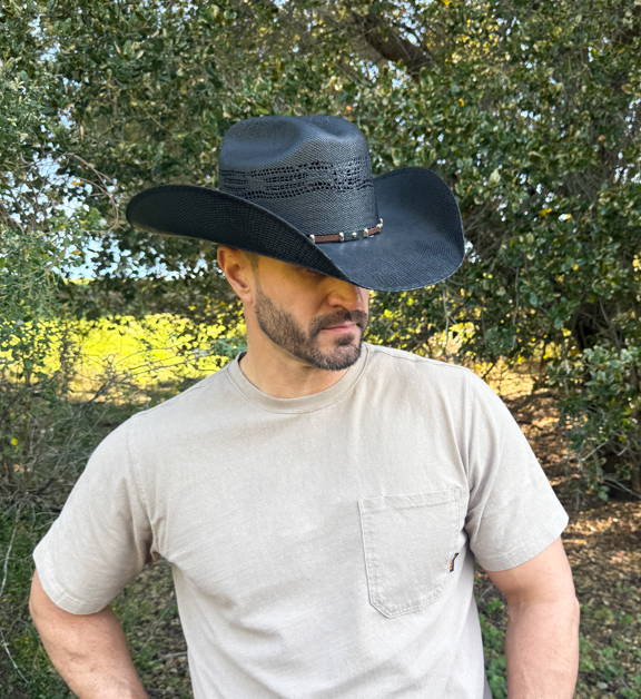 Traditional Western Straw Hat - Cowboy or Cowgirl Hat
