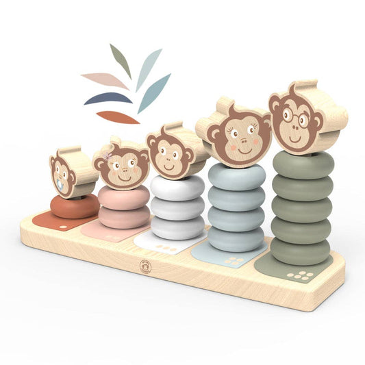 Monkey Family Stacker - Activity Toy